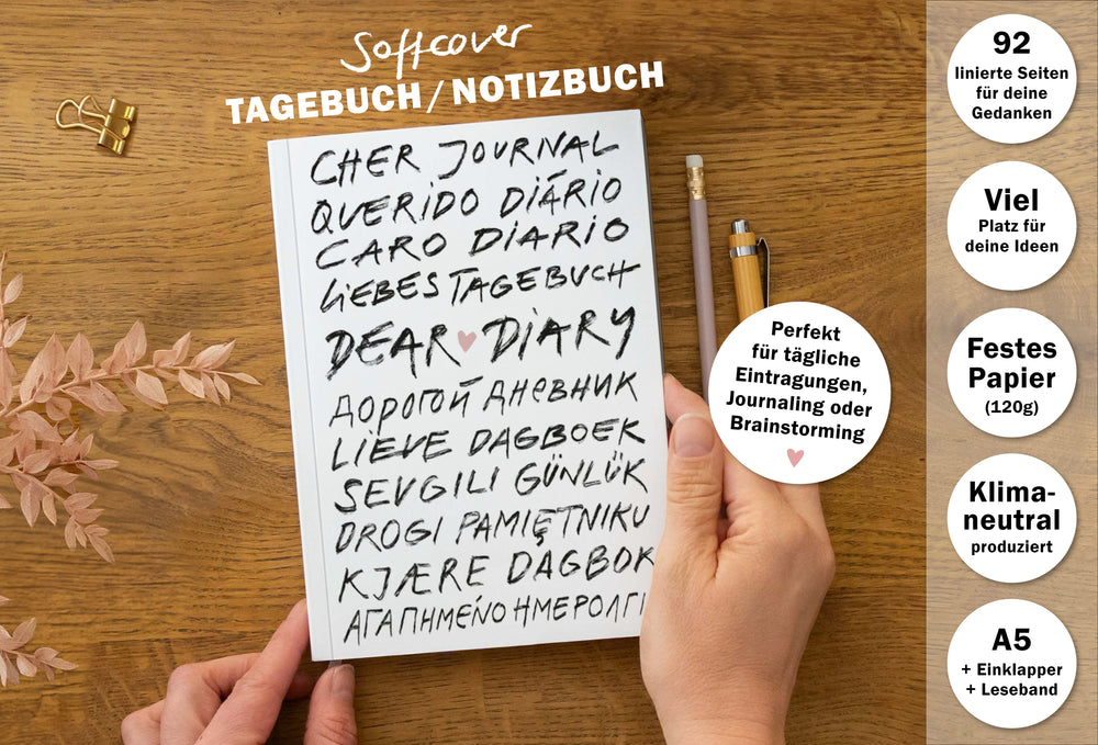 Tagebuch für Frauen, Mädchen und Teenager, auch für Jungen
