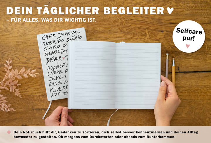 Klassisches Tagebuch im vintage Design