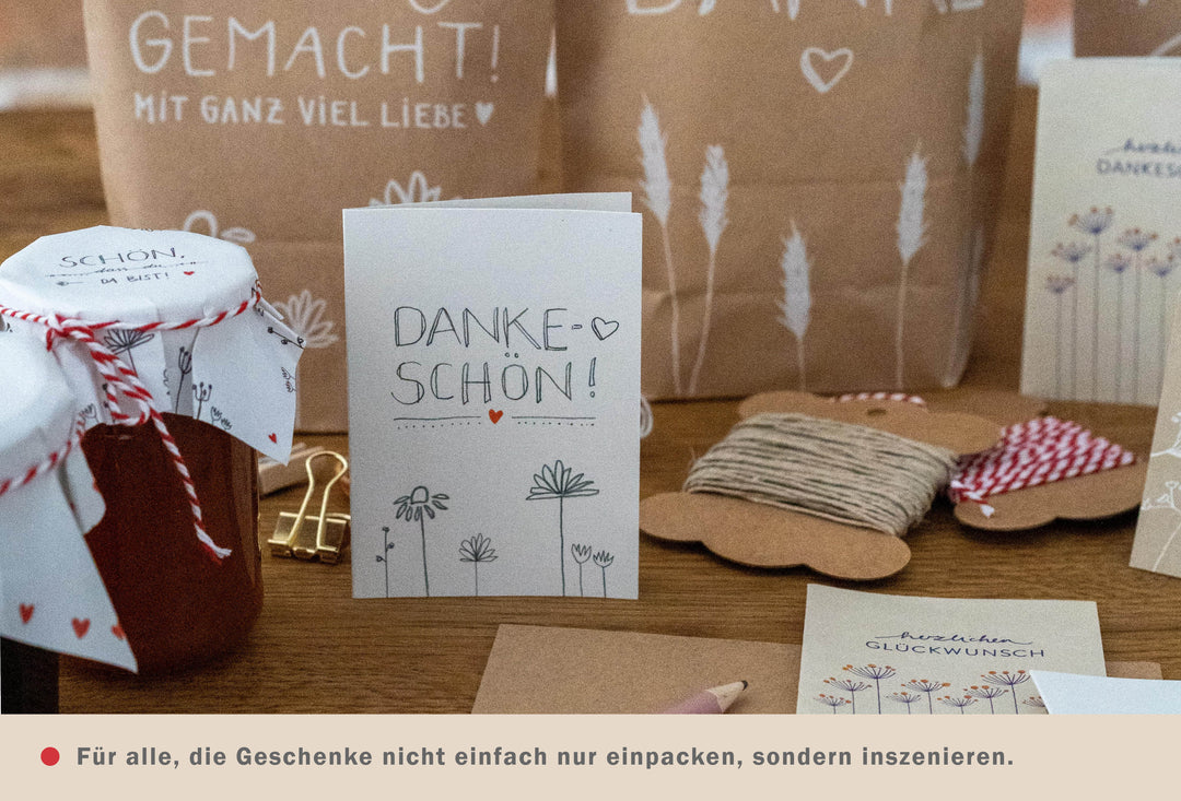 Geschenkanhänger Dankeschön, Anhänger Namensschild Tischkarte, Danksagung Geschenk beschriften, Weiß