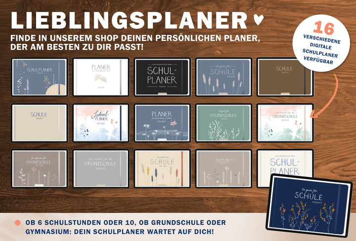 Lehrerkalender digital 2025 2026 | digitaler Lehrerplaner für Unterrichtsvorbereitung & Planung | Schulplaner im Querformat, Schuljahr 2025/26