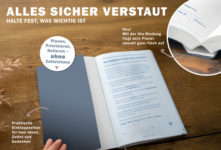 A5 Terminkalender 2026 mit blanko Seiten für To-Do & Check-Listen zum Abhaken
