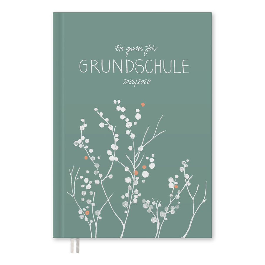 Lehrerkalender 2025 2026 | A4 Grundschulplaner für Unterrichtsvorbereitung & Schuljahr Planung | 1 Doppelseite pro Woche | klimaneutral, mint mit Blumen