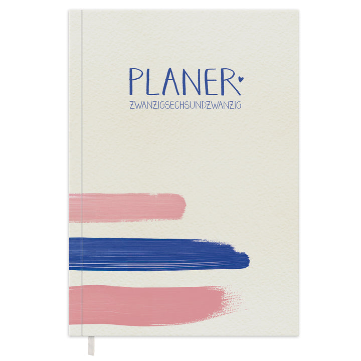 Kalender 2026 Creme mit Hilfestellungen für mehr Achtsamkeit