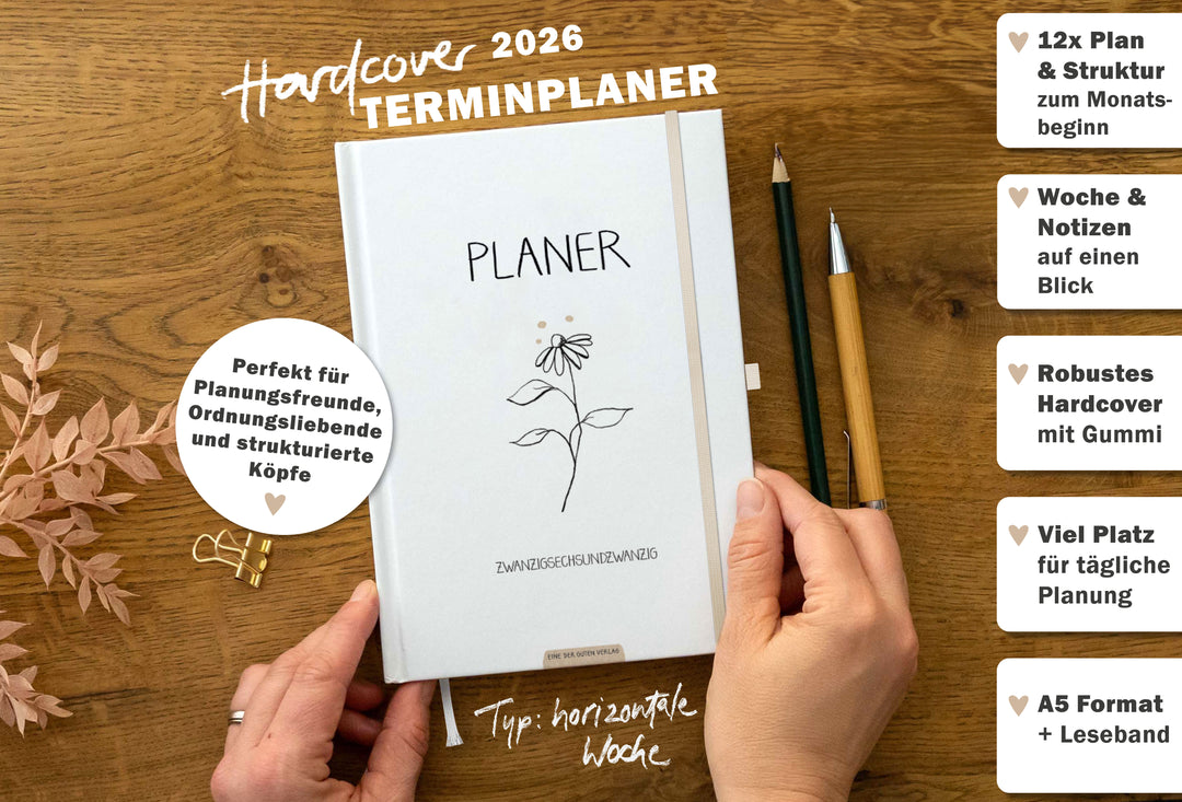 Terminkalender 2026 als Hausaufgabenheft oder Schülerkalender verwendbar, Mädchen & Teenager