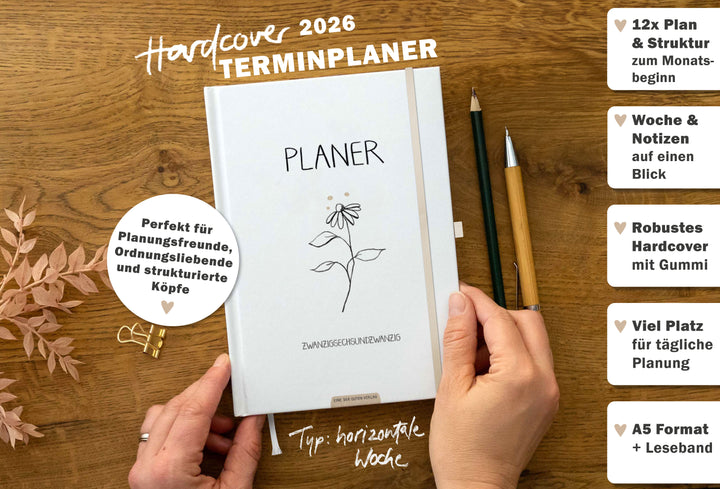 Terminkalender 2026 als Hausaufgabenheft oder Schülerkalender verwendbar, Mädchen & Teenager