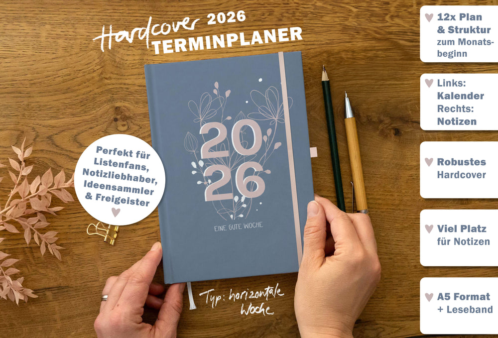 Terminkalender 2026 als Hausaufgabenheft oder Schülerkalender verwendbar