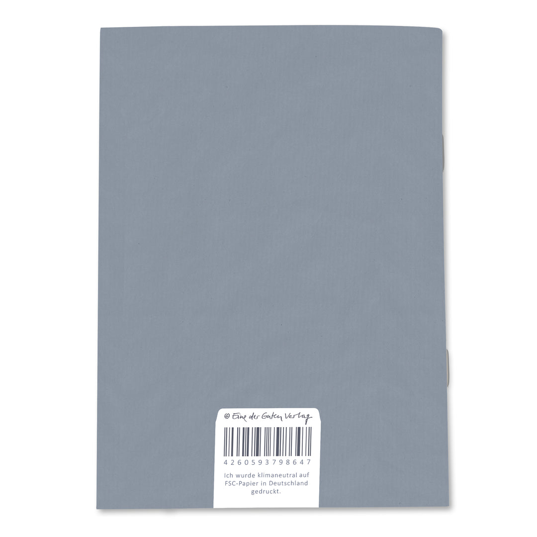 A6 Terminkalender - Kalender 2026 | mini Monatsplaner & Notizbuch | kleiner Taschenkalender | Blau