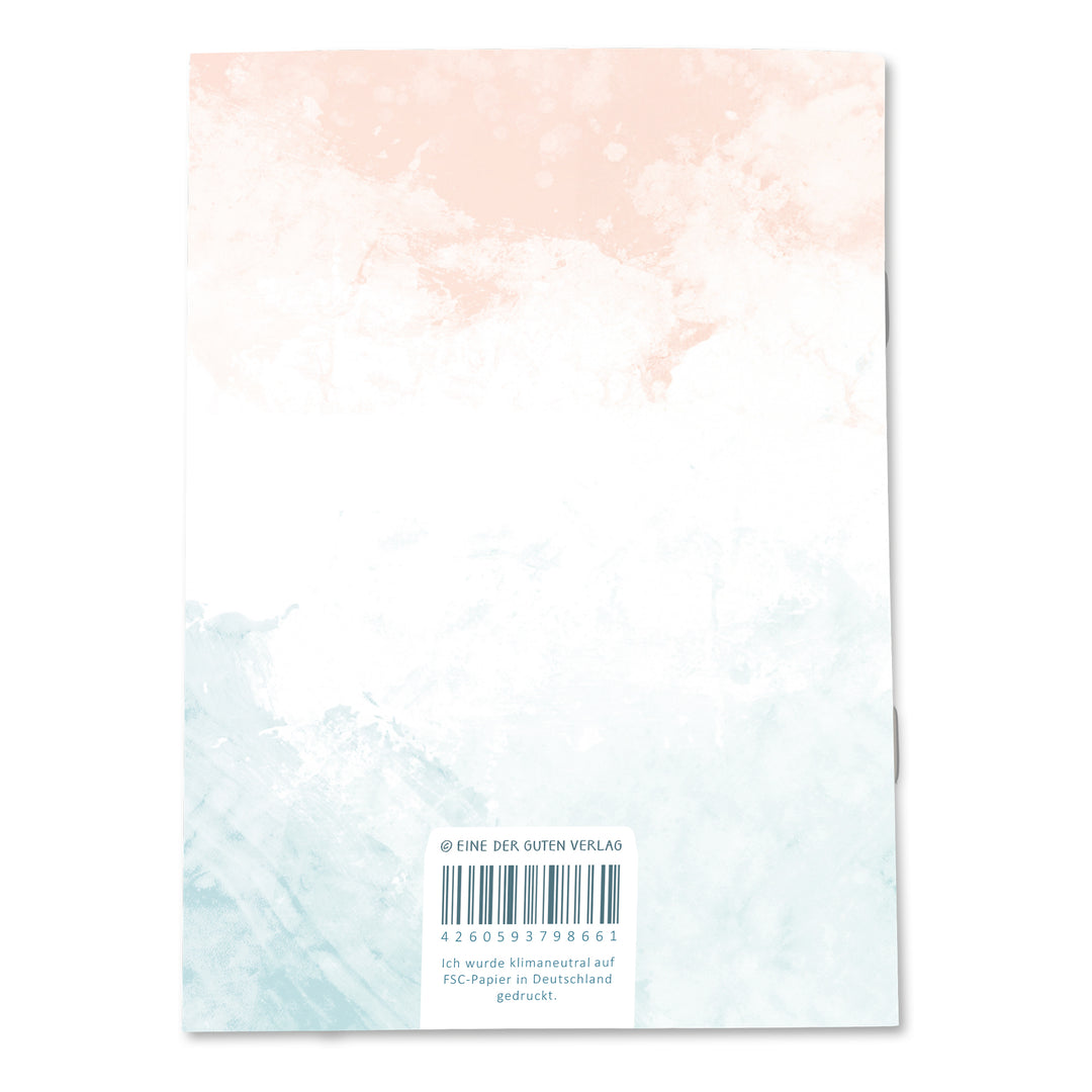 A6 Terminkalender - Kalender 2026 | mini Monatsplaner & Notizbuch | kleiner Taschenkalender | Weiß Petrol