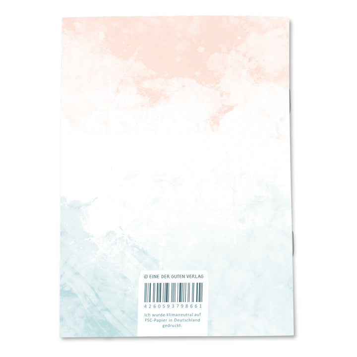 A6 Terminkalender - Kalender 2026 | mini Monatsplaner & Notizbuch | kleiner Taschenkalender | Weiß Petrol