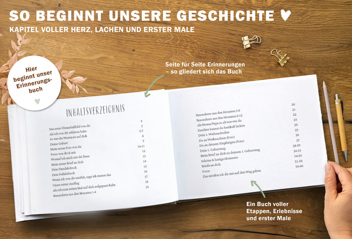 Tagebuch und Fotoalbum für Oma und Opa