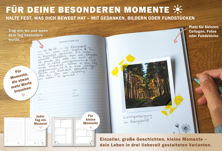 Eintragbuch für Kindermund, lustige Momente, besondere Augenblicke und schöne Erinnerungen, weiß beige