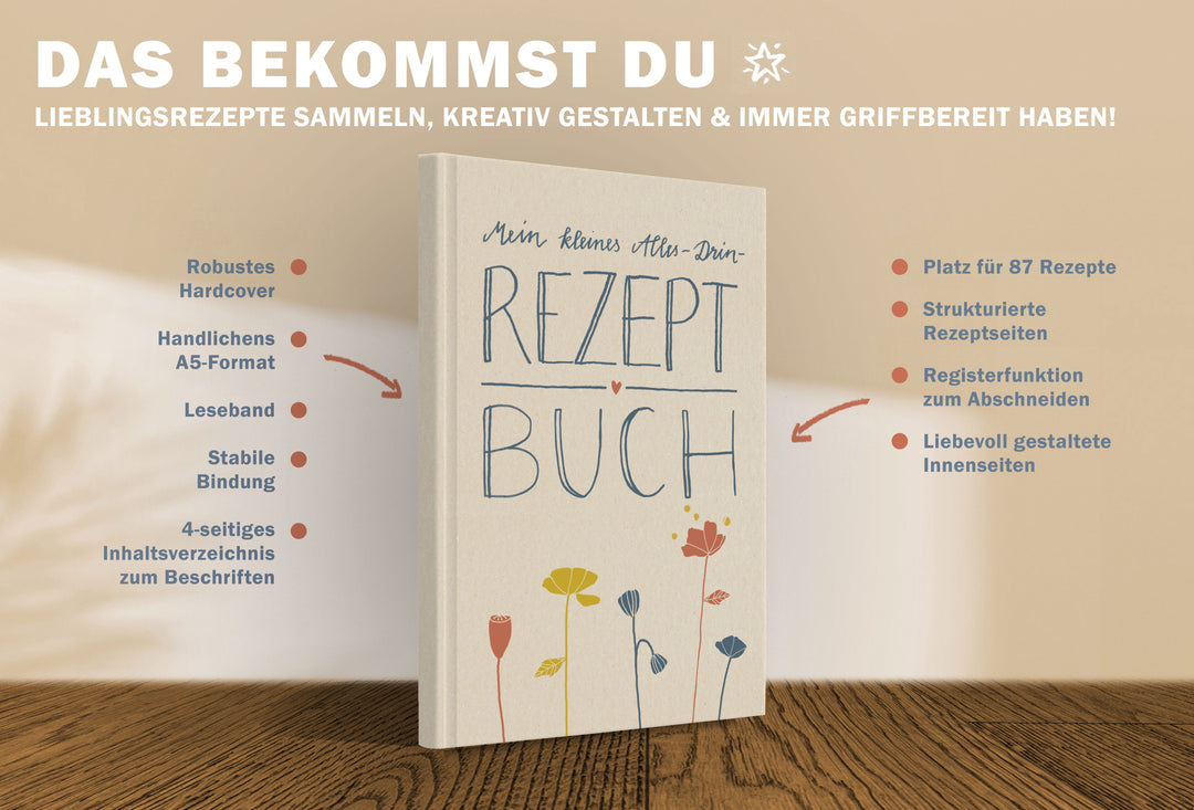 Rezeptbuch für WG Familie und als Geschenk