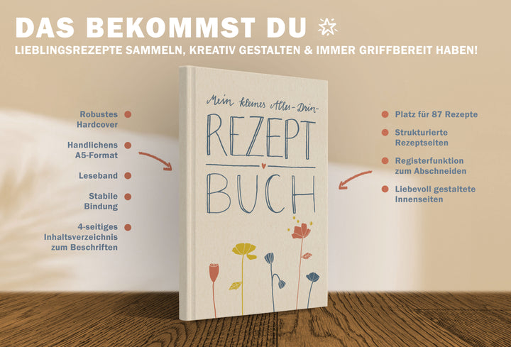 Rezeptbuch für WG Familie und als Geschenk