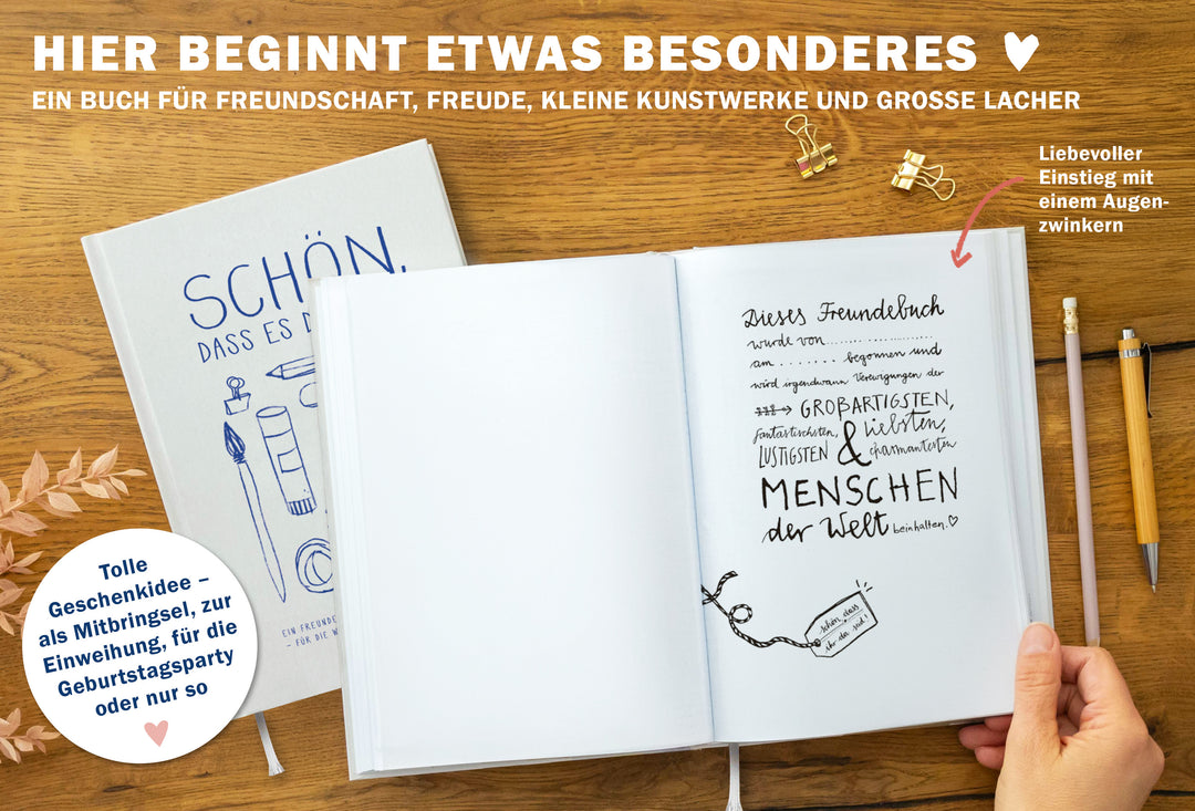 Gästebuch Freundebuch Creme Erwachsene Party