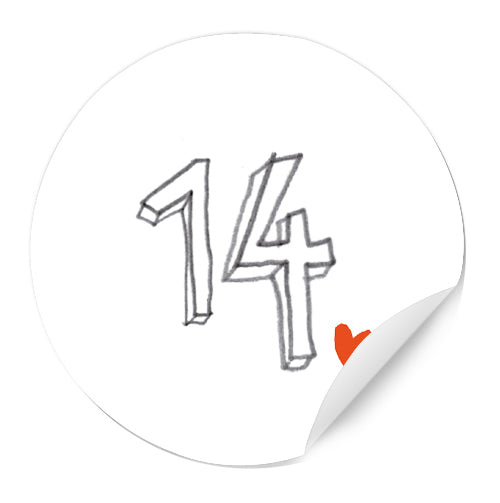 Adventskalenderzahlen für Kinder und Erwachsene, runde Handlettering Zahlen Etiketten zum Adventskalender Basteln, selbstklebend, 40 mm, Weiß Grau