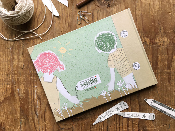 Freundebuch für Kinder, Ihr und ich Kinderfreundebuch für Schule & Kindergarten, A5 Quer, Hardcover, Eintragbuch als Poesiealbum für Jungen & Mädchen