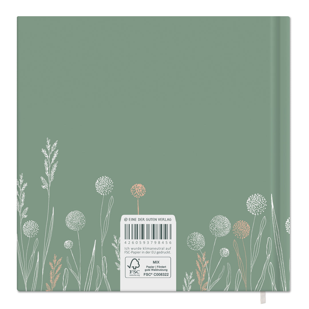 Gästebuch Hardcover mit blanko Seiten, Handlettering Design mit Stil für Hochzeit