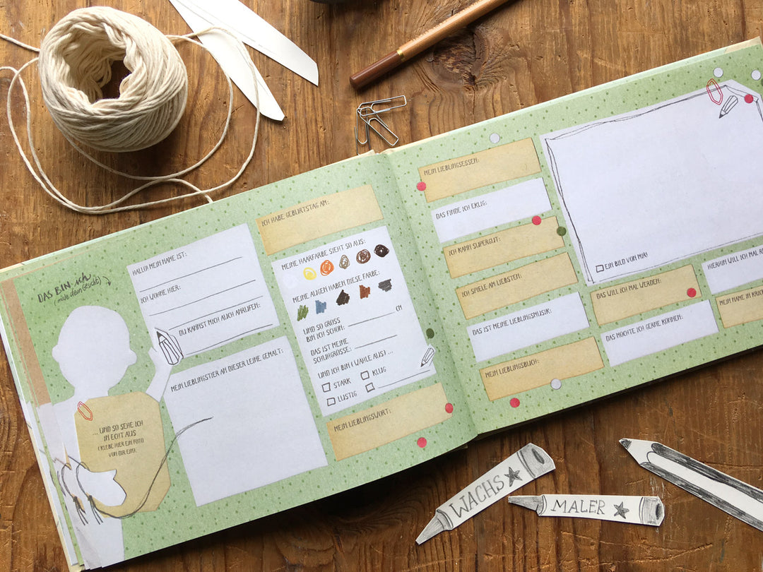 Freundebuch für Kinder, Ihr und ich Kinderfreundebuch für Schule & Kindergarten, A5 Quer, Hardcover, Eintragbuch als Poesiealbum für Jungen & Mädchen