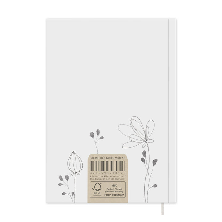 A5 Terminkalender – Studienplaner 2025 2026 | 18 Monate Wochenplaner mit Leseband | Softcover Taschenkalender & Terminplaner | Weiß Grau Beige