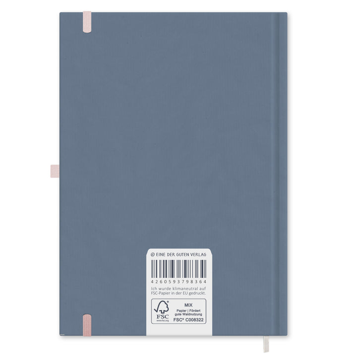 A5 Terminkalender 2026 rosa blau mit blanko Seiten liniert für Notizen & Ideen