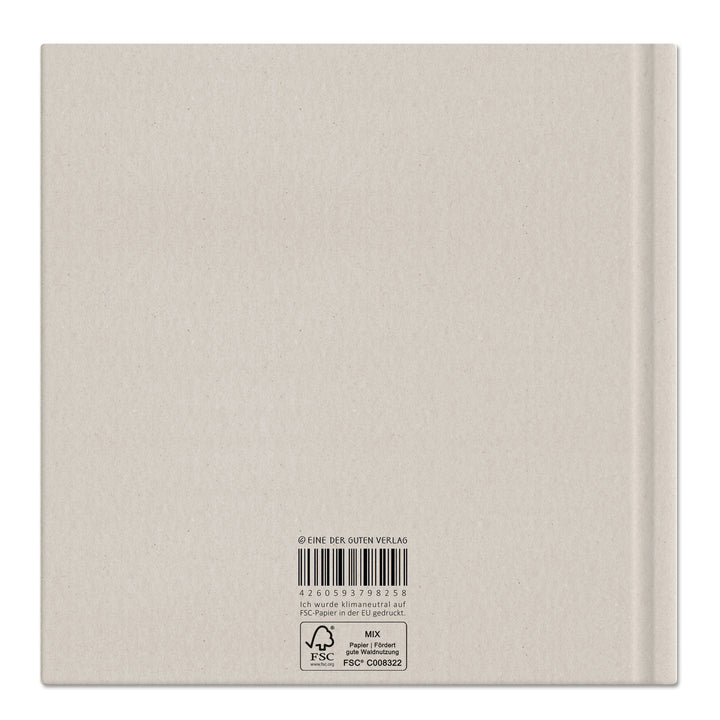 Beiges Kondolenzbuch zur Trauerfeier - In liebevoller Erinnerung - hochwertiges Design mit Blumen, stabiler Einband, 100 S, Blanko, 21x21cm