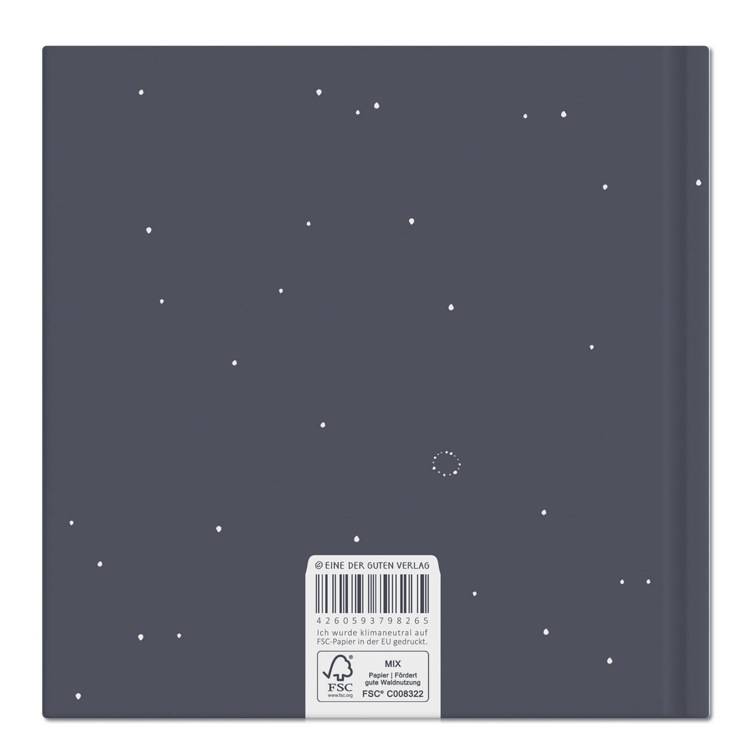 Blaues Kondolenzbuch zur Trauerfeier - wir werden dich vermissen - hochwertiges Design mit Blumen, stabiler Einband, 100 S, Blanko, 21x21cm