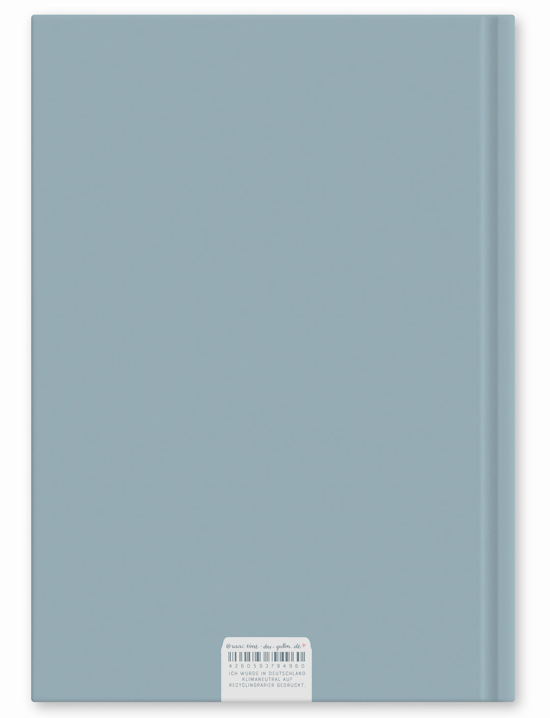 Liebes Tagebuch, großes Notizbuch und Tagebuch für Erwachsene, Mädchen und Jungen, liniert, 120 Seiten, 80 g Recyclingpapier, Hardcover 18x24,5cm, Blau