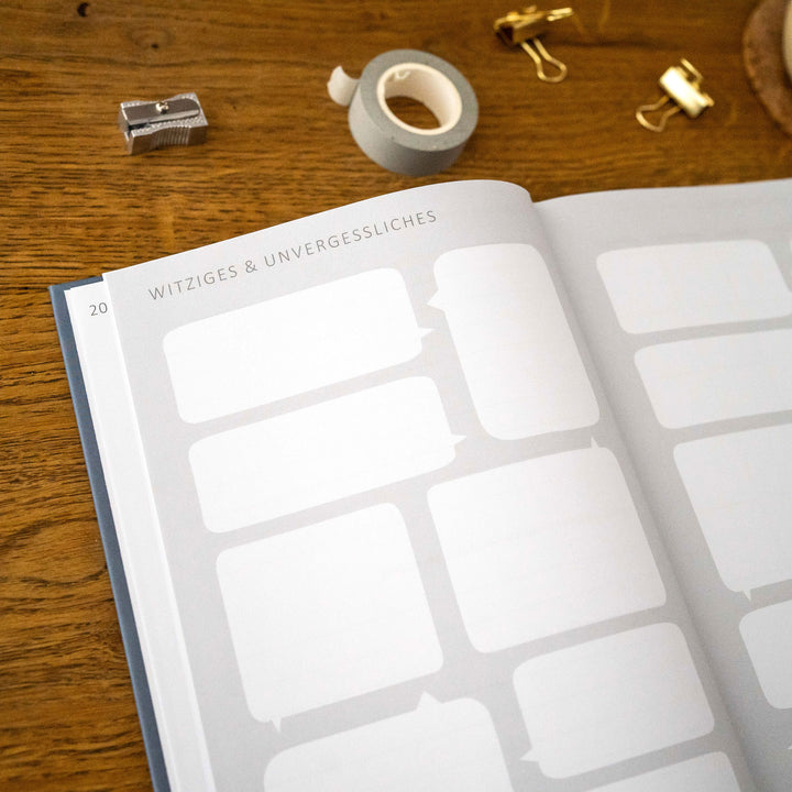 A5 Terminkalender undatiert - Klar durchs Jahr | Tagesplaner und Notizbuch für mehr Achtsamkeit | Hardcover Taschenkalender Terminplaner | Blau Rosa