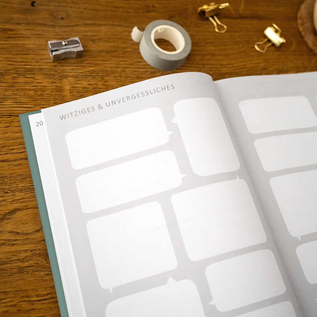 A5 Terminkalender undatiert - Klar durchs Jahr | Tagesplaner und Notizbuch für mehr Achtsamkeit | Softcover Taschenkalender Terminplaner | Grün Weiß