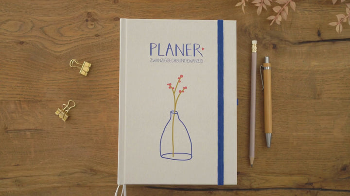 A5 Terminkalender 2026 - 365 gute Tage | Softcover Tagesplaner und Notizbuch für mehr Achtsamkeit | Taschenkalender & Terminplaner | Blau Rosa