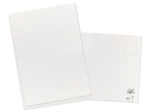 Blanko Postkarten weiß zum individuell gestalten aus Aquarellpapier