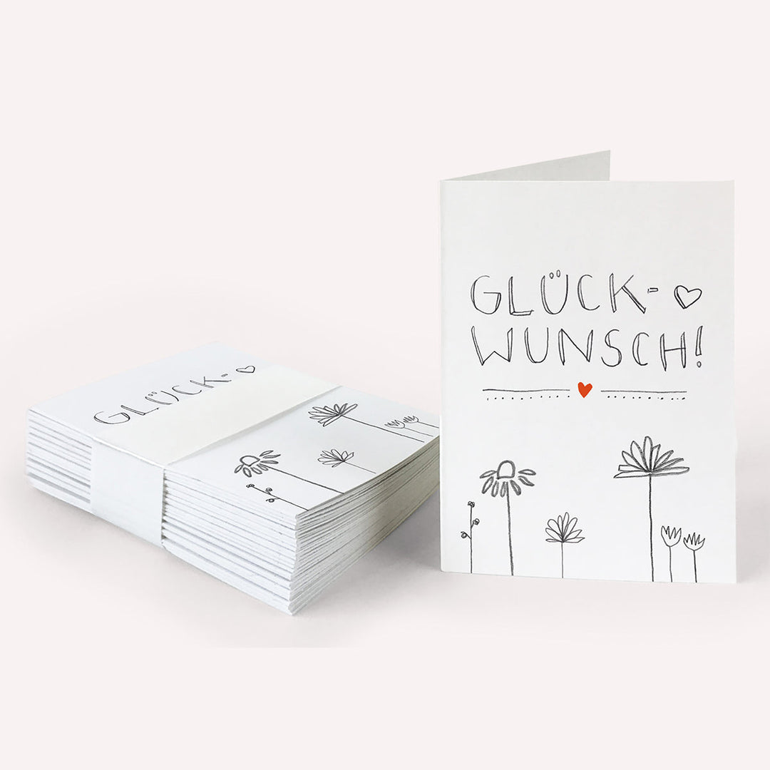 Recyclingpapier Glückwunschkarten, nachhaltige Grüße zum Geburtstag