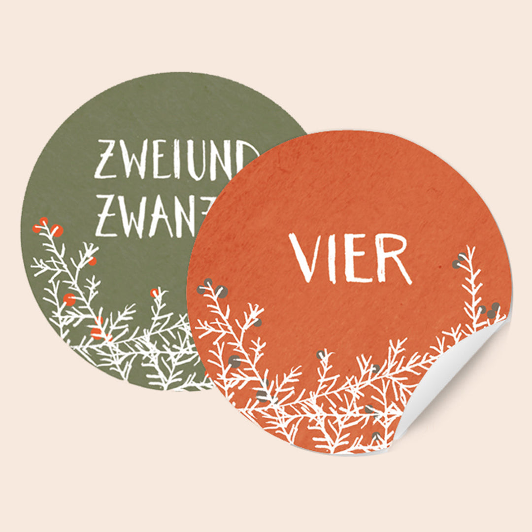 Adventskalenderzahlen