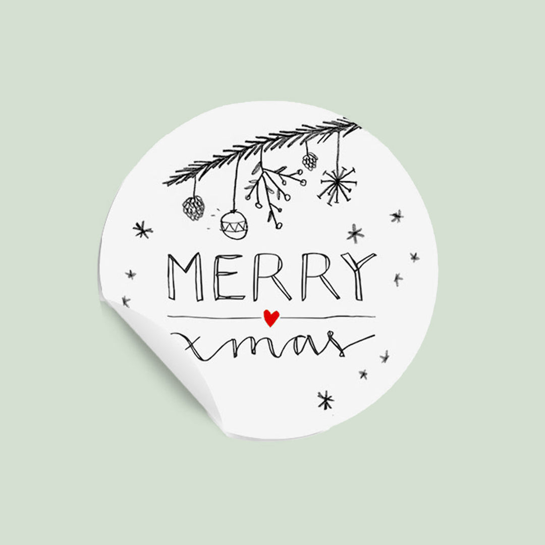 Weihnachtsaufkleber
