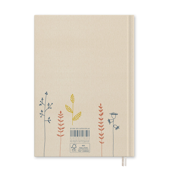 Lehrerkalender 2026 2027 | A4 Lehrer-Planer für Unterrichtsvorbereitung & Schuljahr Planung | 1 Doppelseite pro Woche | klimaneutral, creme mit Blumen