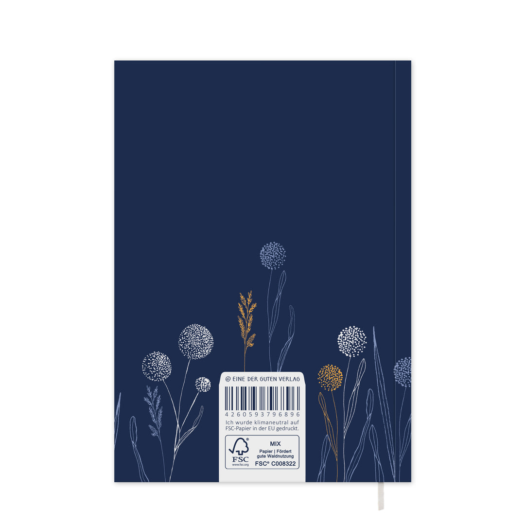 Lehrerkalender 2025 2026 | A5 Lehrerplaner | 2 Seiten pro Woche | kompaktes und flexibles Softcover, klimaneutral, blau weiß orange