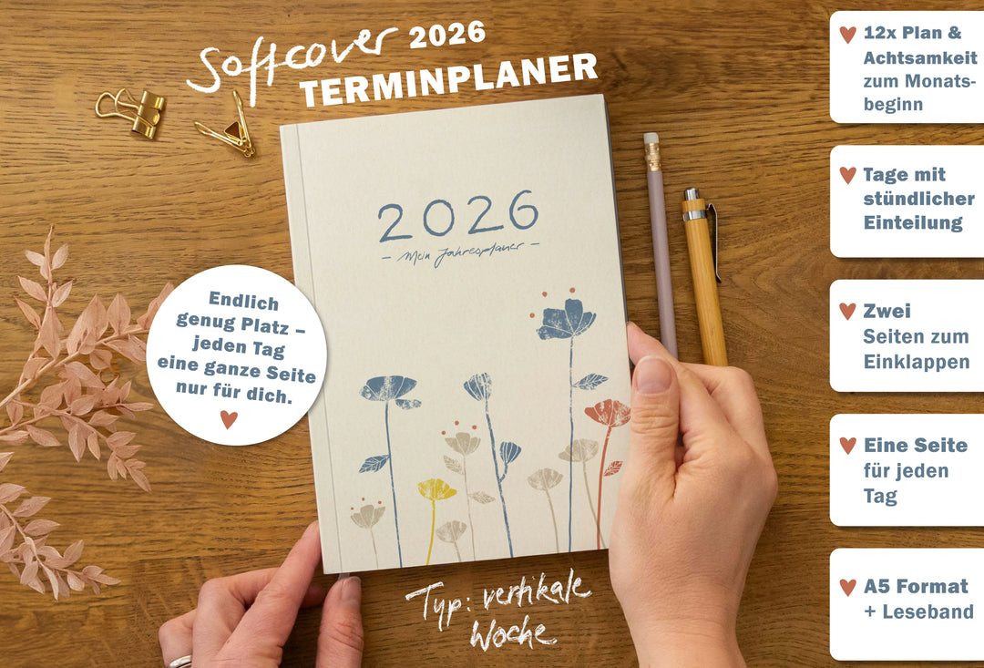 Terminkalender 2026 als Hausaufgabenheft oder Schülerkalender Mädchen verwendbar