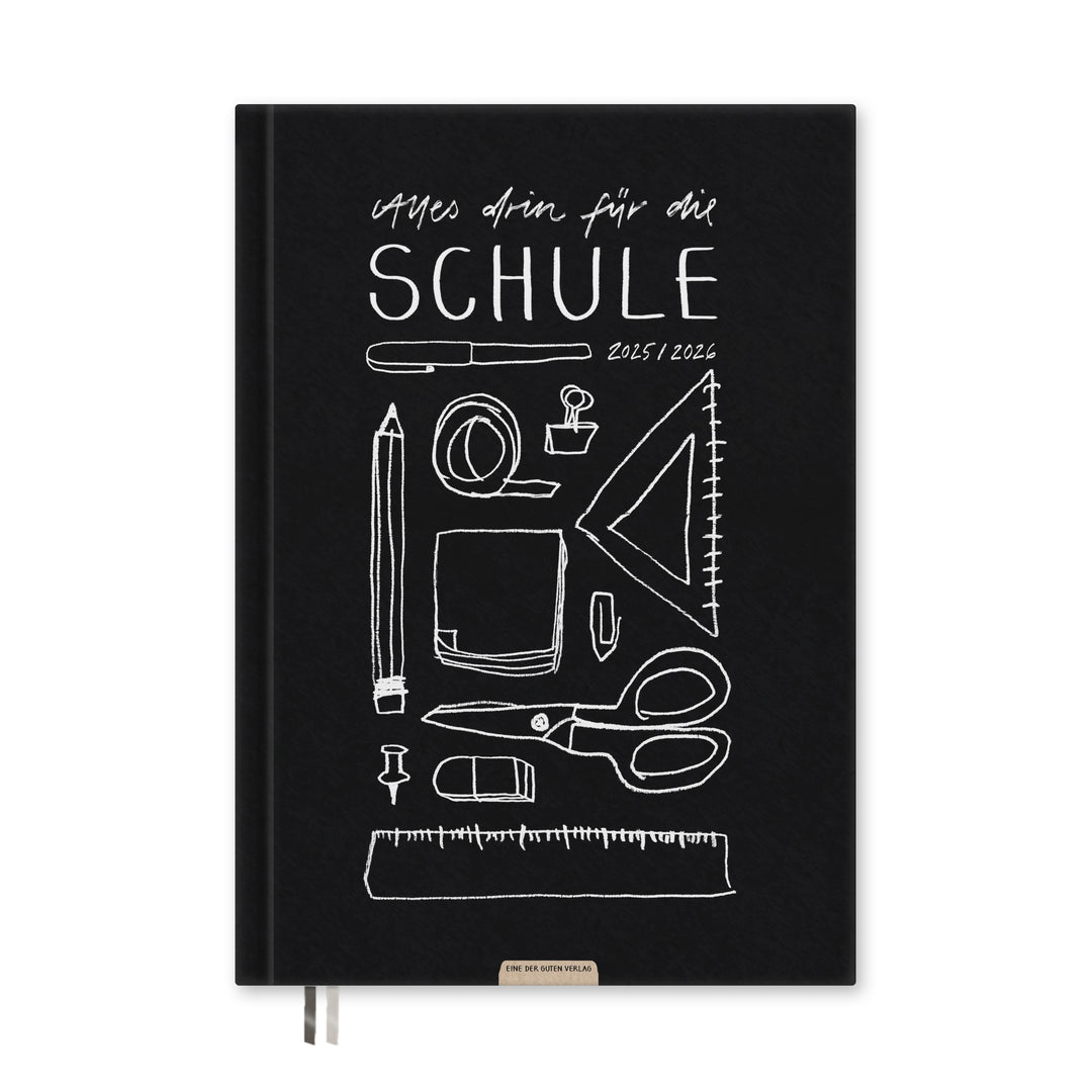 Lehrerkalender 2025 2026 | A4 Lehrerplaner für Unterrichtsvorbereitung & Schuljahr Planung | 1 Doppelseite pro Woche | klimaneutral, Schwarz Weiß