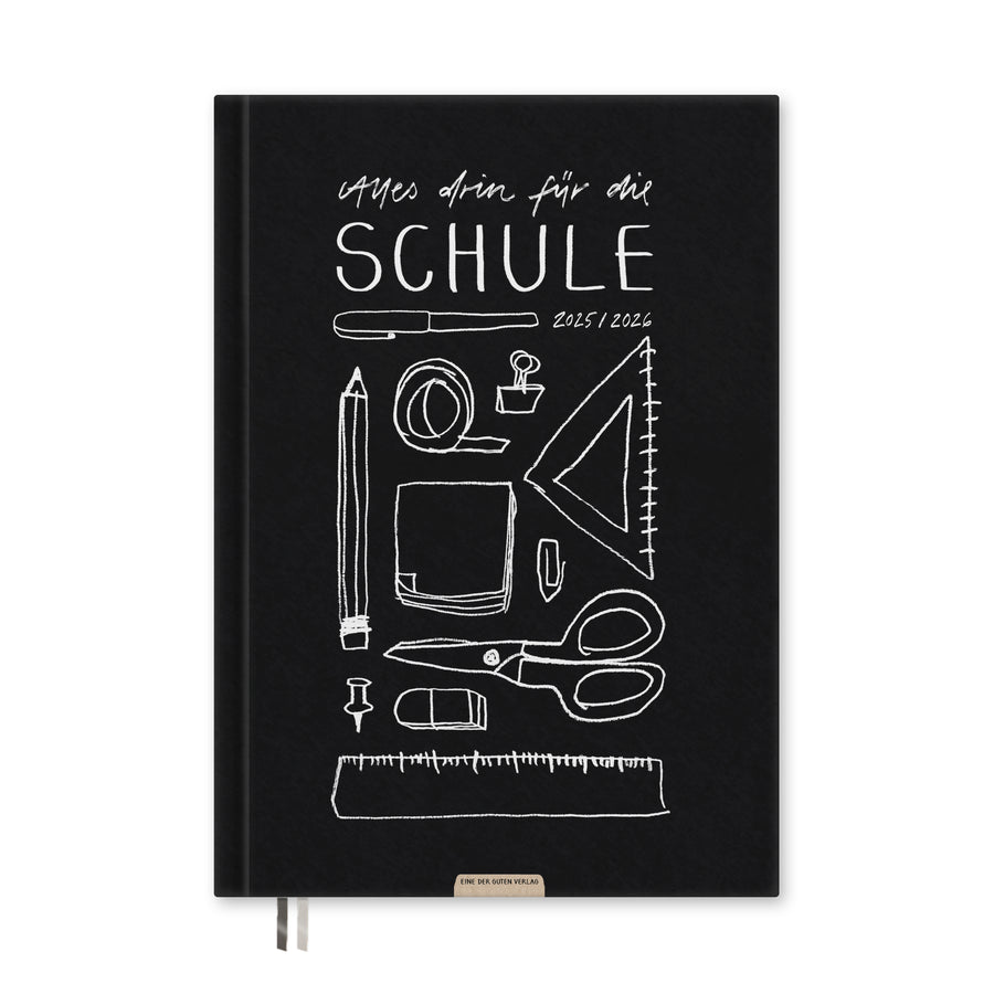 Lehrerkalender 2025 2026 | A4 Lehrerplaner für Unterrichtsvorbereitung & Schuljahr Planung | 1 Doppelseite pro Woche | klimaneutral, Schwarz Weiß