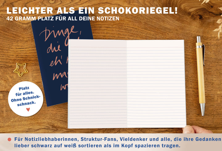 Nachhaltiges Notizheft A6 als Geschenk für Studierende