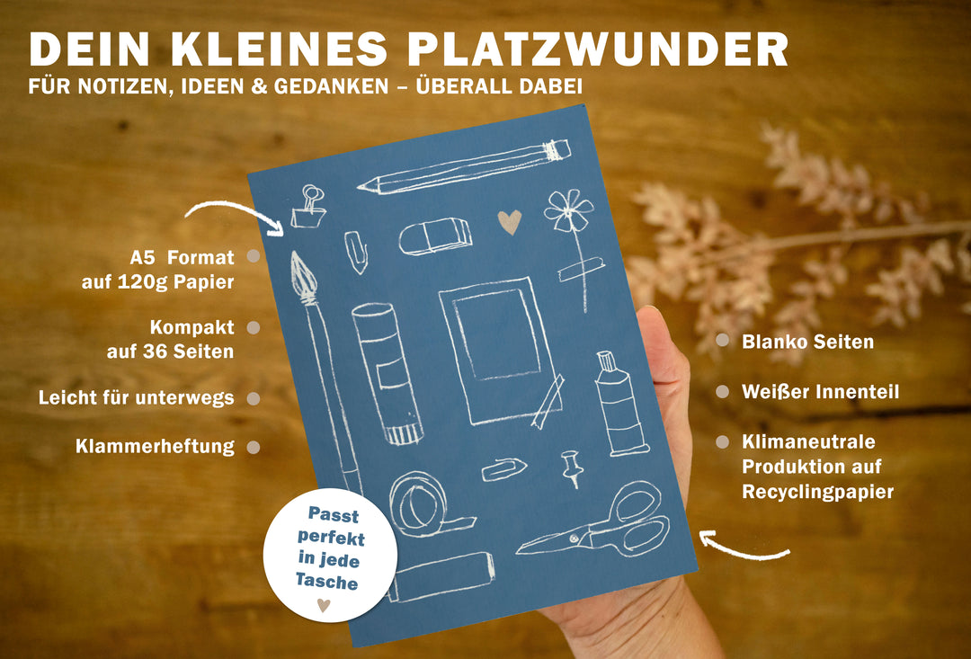 Handliches Skizzenheft A5 für Ideen und Entwürfe