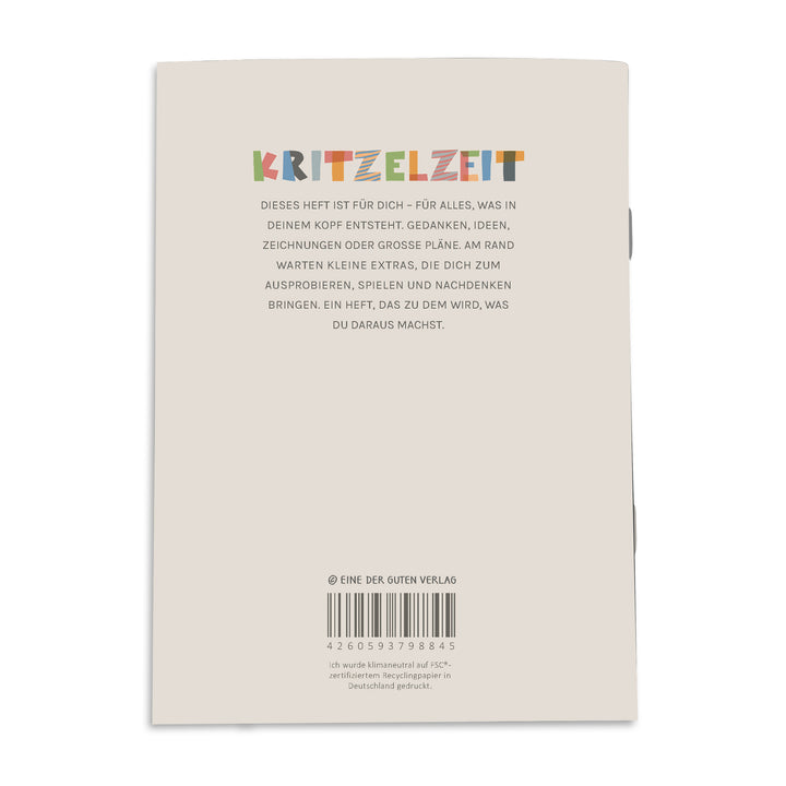 Notizheft für Kinder A5 mit Klammerheftung und Recyclingpapier