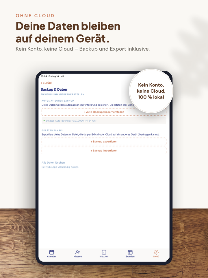 Lehrerapp Datenschutz
