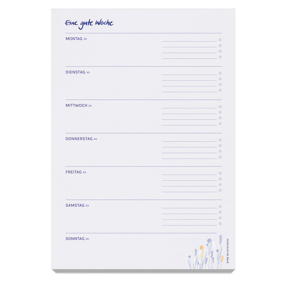nachhaltiger wochenplaner a5
