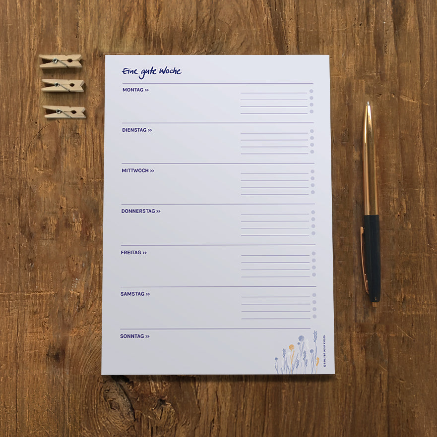 a5 wochenplaner block
