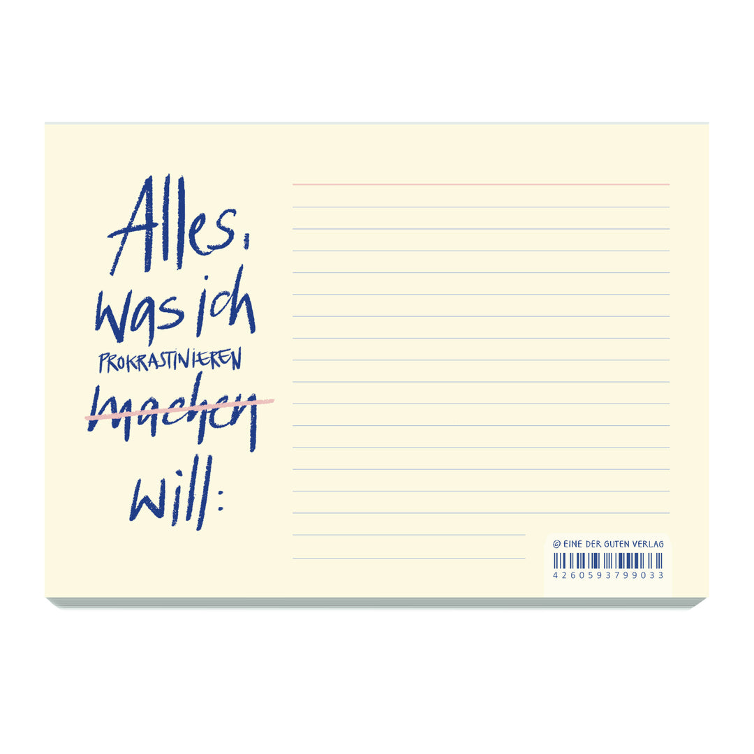 Notizblock Abreißblock To-dos