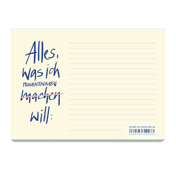 Notizblock Abreißblock To-dos