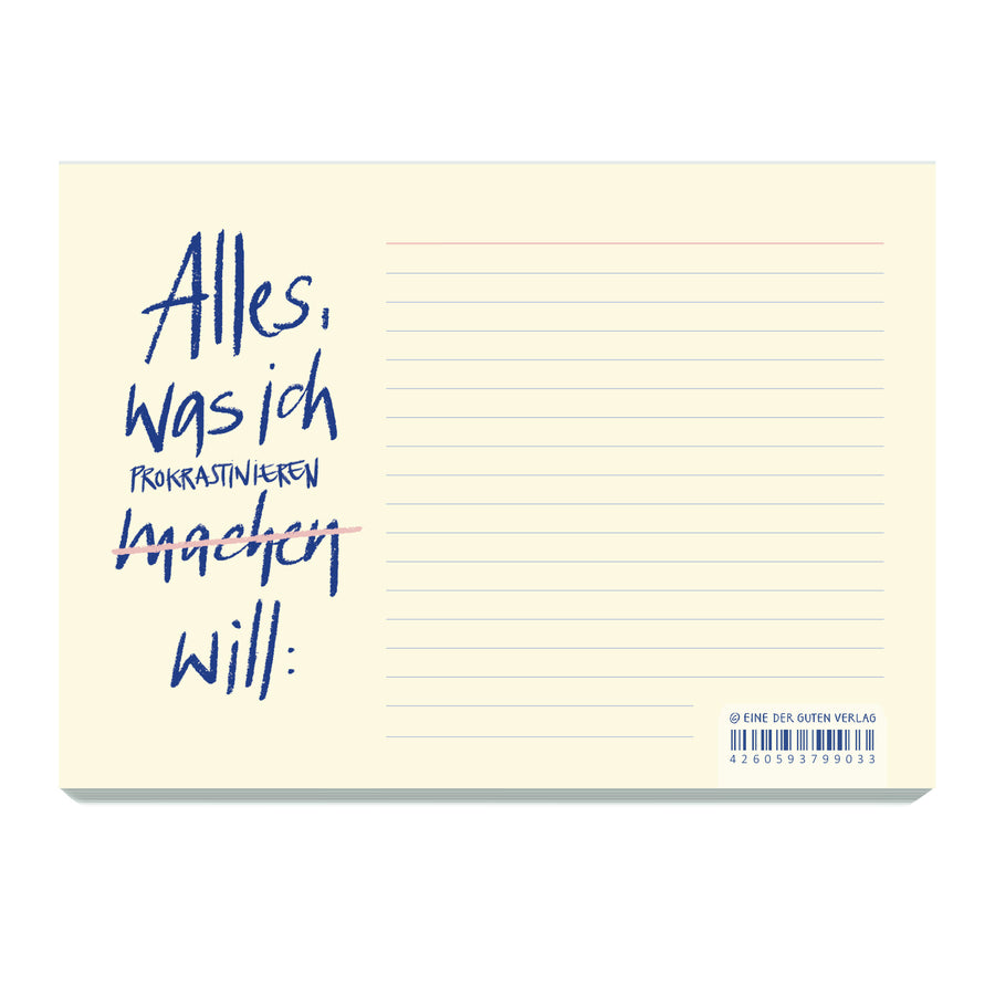 Notizblock Abreißblock To-dos