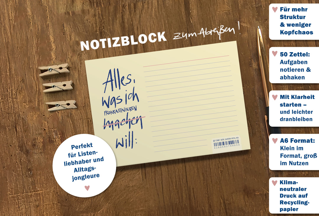 Abreissblock Geschenkidee