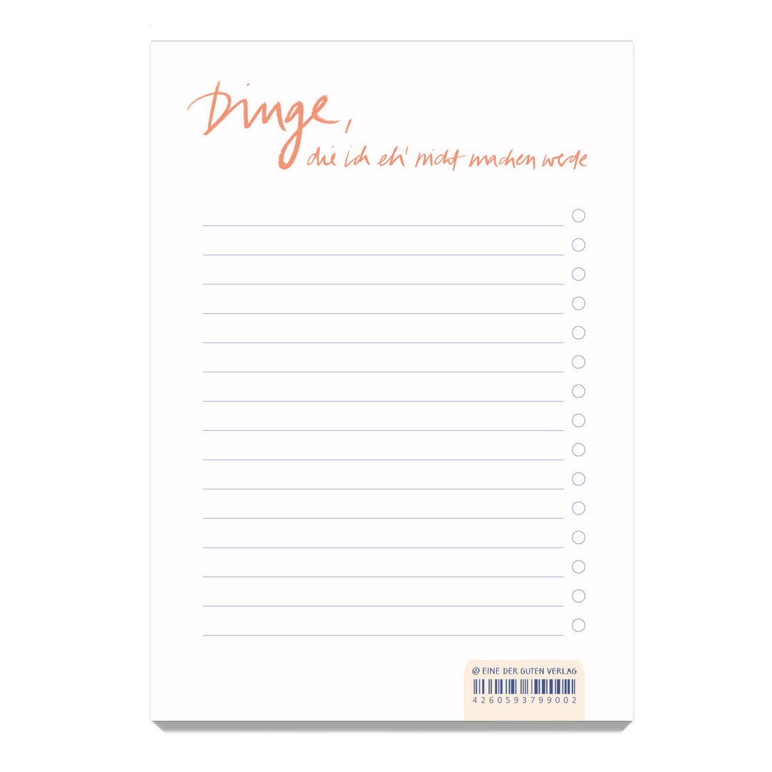 To-Do Abreißblock Recyclingpapier